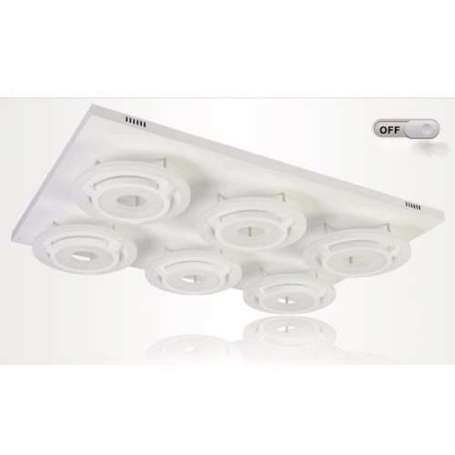 Biały Plafon LED RING 105cm 104Watt P200